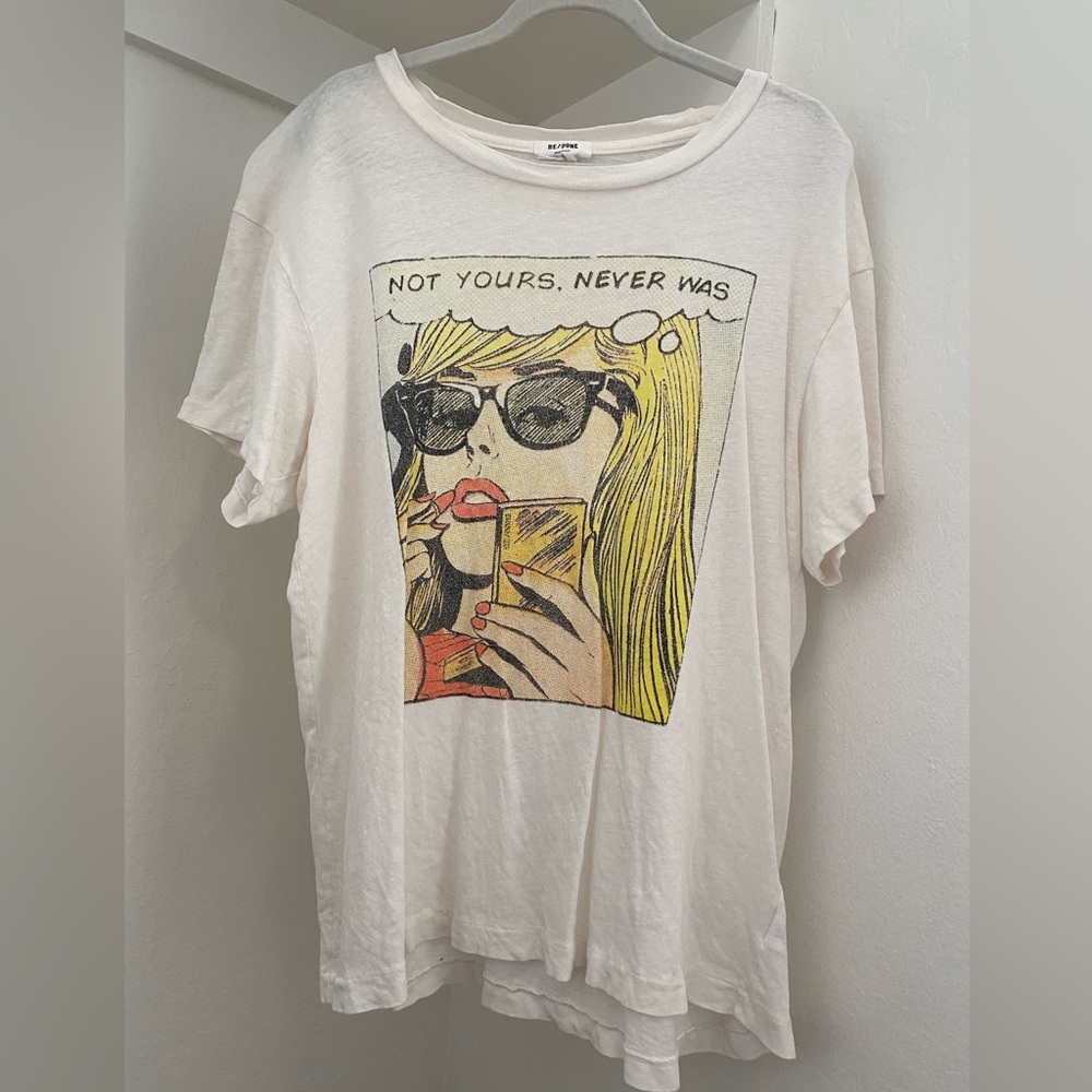 Re/Done Not Yours Never Was Graphic T-Shirt